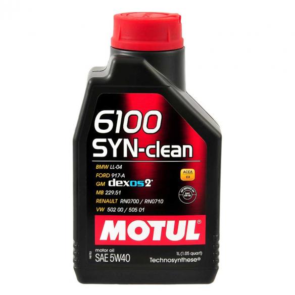 Масло моторное MOTUL 6100 SYN-CLEAN 5W-40 1л